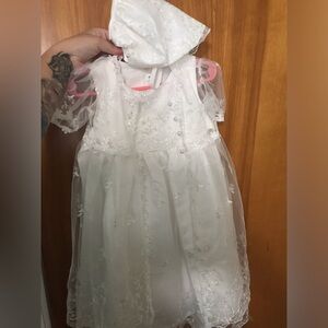Baby girl baptism dress. Never used